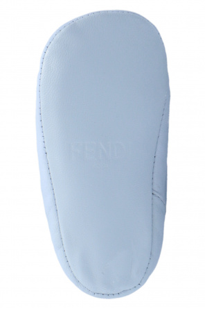 Fendi Kids Leather shoes with logo