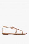 transparent-effect sandals to
