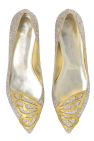 Sophia Webster GOLD Butterfly Ballerinas