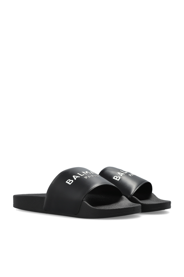 Balmain Kids Chinelos de borracha com logótipo