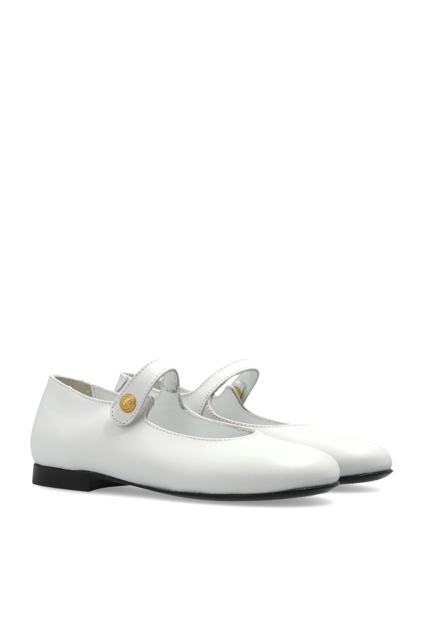 Balmain Kids Leather ballet flats