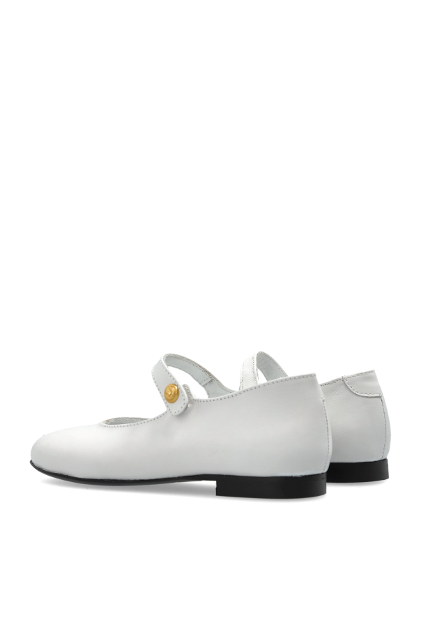 Balmain Kids Leather ballet flats