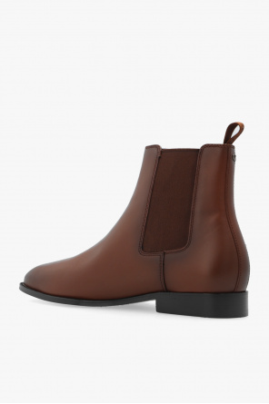 Coach blk ‘Metropolitan’ leather ankle boots