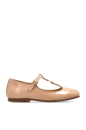 Leather ballet flats