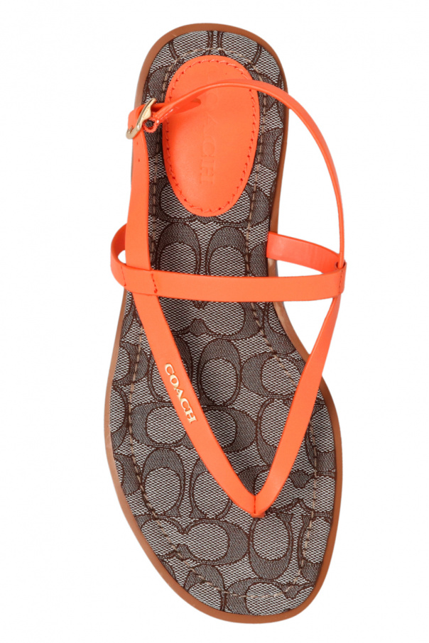 Orange 'Josie' sandals Coach - Vitkac France