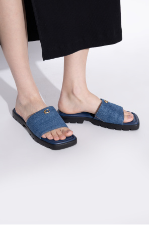 Denim slides od Coach