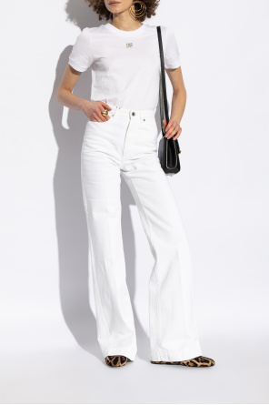 Dolce & Gabbana Bailarinas de terciopelo con motivo animal