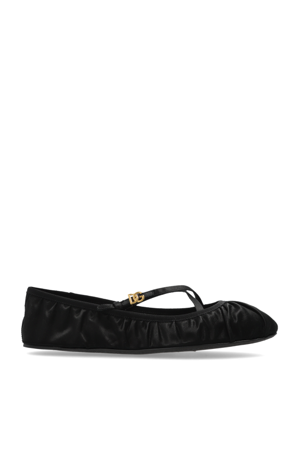 Satin Ballet Flats od Dolce & Gabbana