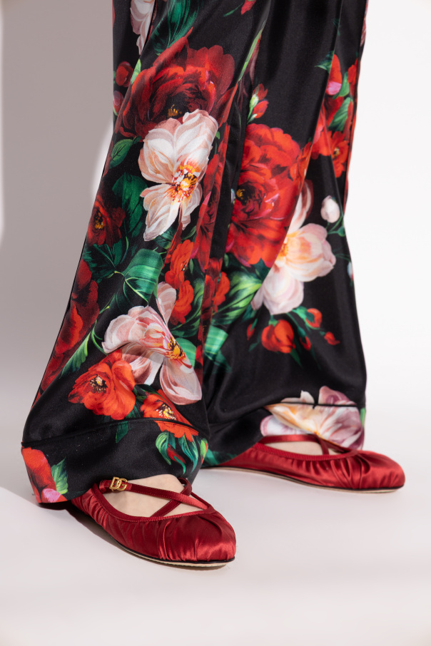 Dolce & Gabbana Satin Ballet Flats