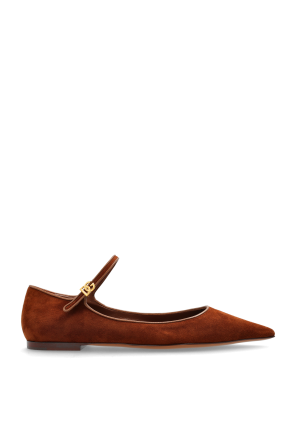 Suede ballerinas
