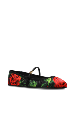Dolce & Gabbana Baleríny s kvetinovým motívom