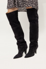 Isabel Marant NAVY BLUE ‘Riria’ suede heeled boots