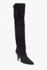Isabel Marant NAVY BLUE ‘Riria’ suede heeled boots