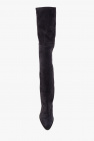Isabel Marant NAVY BLUE ‘Riria’ suede heeled boots