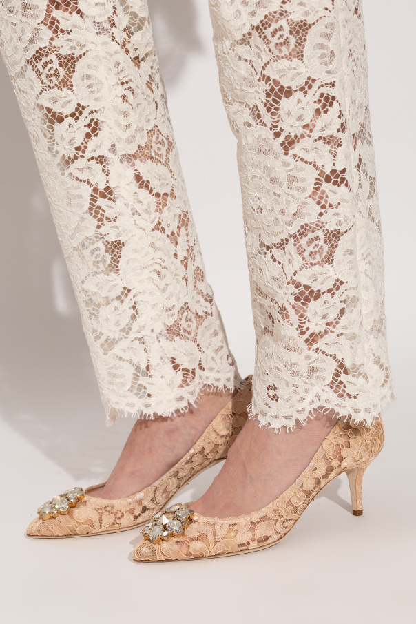 Dolce & Gabbana Zapatos de tacón de encaje