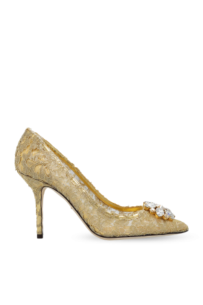 Lace stiletto pumps