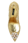 Dolce & Gabbana GOLD Lace stiletto pumps