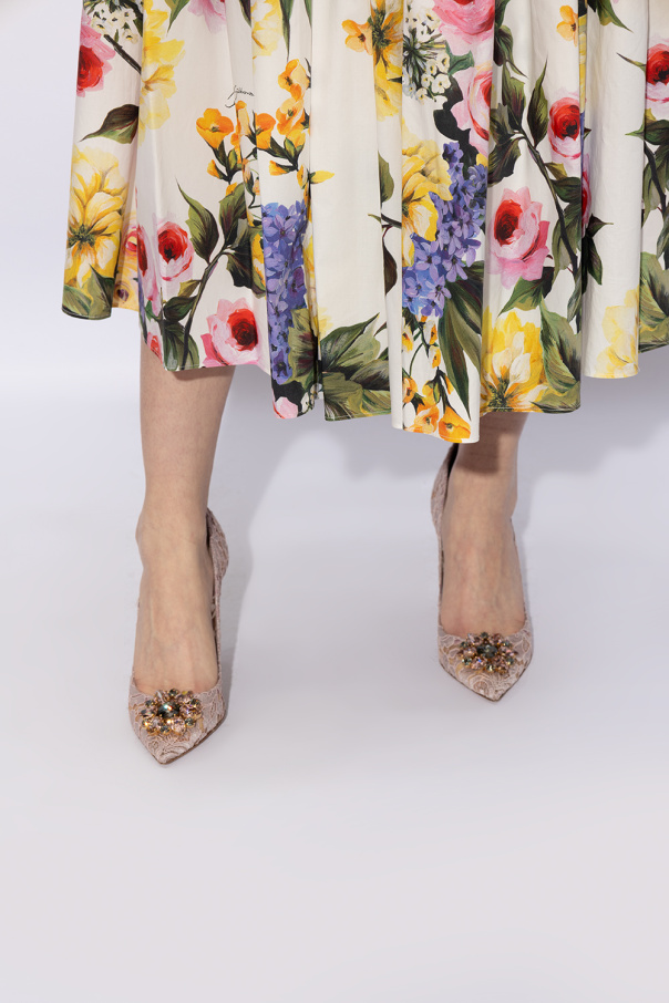 Dolce & Gabbana Kids кроссовки на массивной подошве Lace stiletto pumps