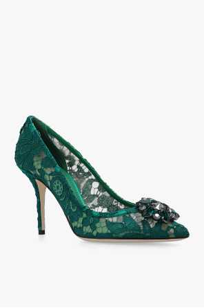 dolce & gabbana floral flared dress ‘Bellucci’ stiletto pumps