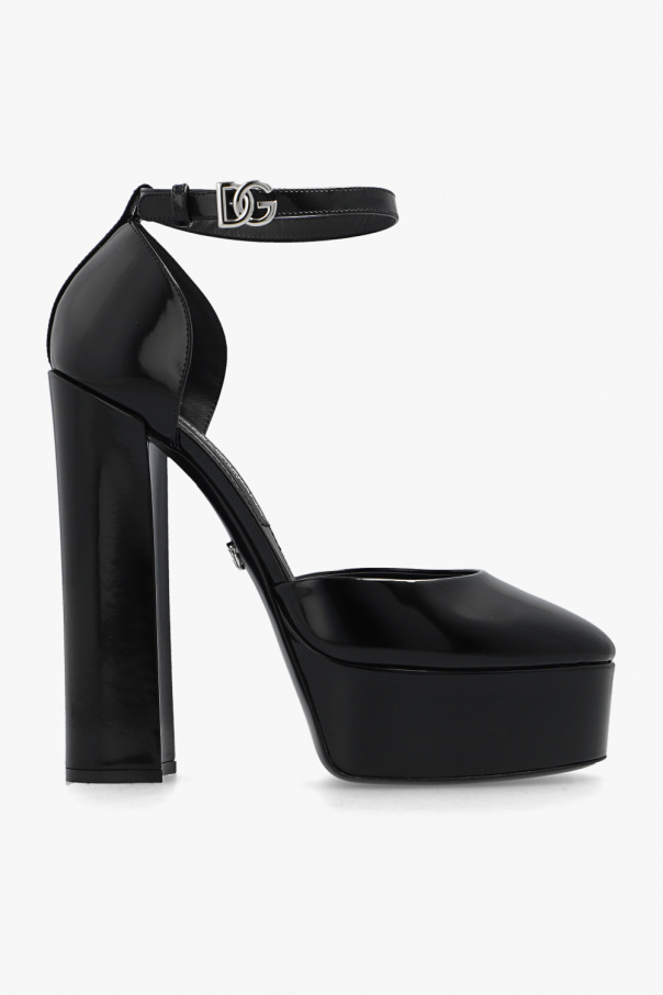 Platform shoes in patent leather od Dolce & Gabbana