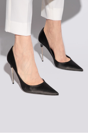 Dolce & Gabbana logo-patch padded ankle boots Black od DOLCE & GABBANA CORDUROY SHIRT