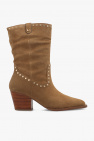 COACH LACEY LEATHER ANKLE BOOTS