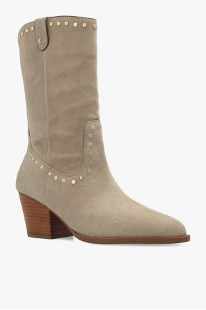 coach Maple ‘Phoebe’ heeled suede ankle boots