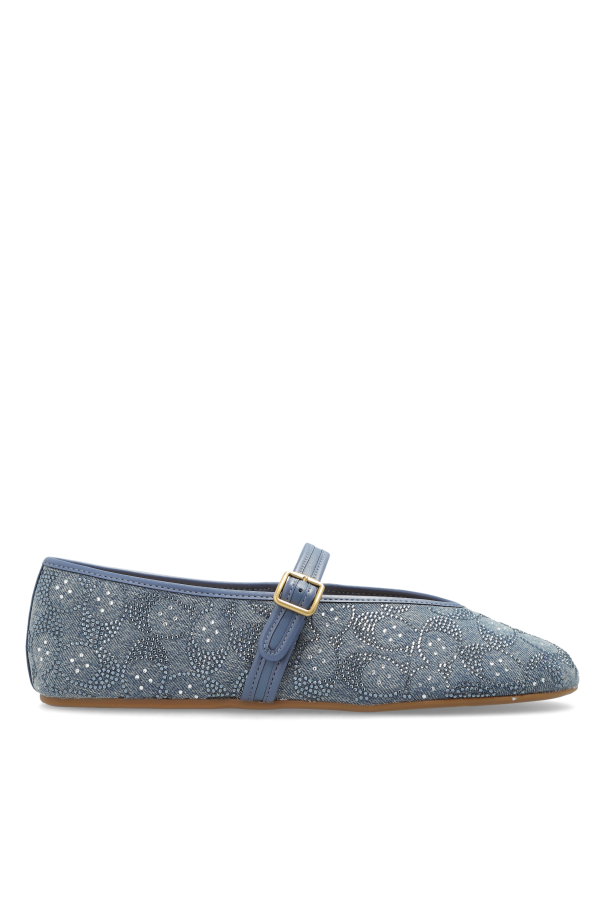 Ballet flats with shimmering sequins od Coach