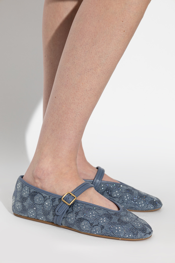 Coach Bailarinas con lentejuelas brillantes