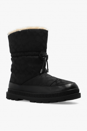 Coach Monogrammed snow boots