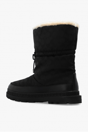 Coach Monogrammed snow boots