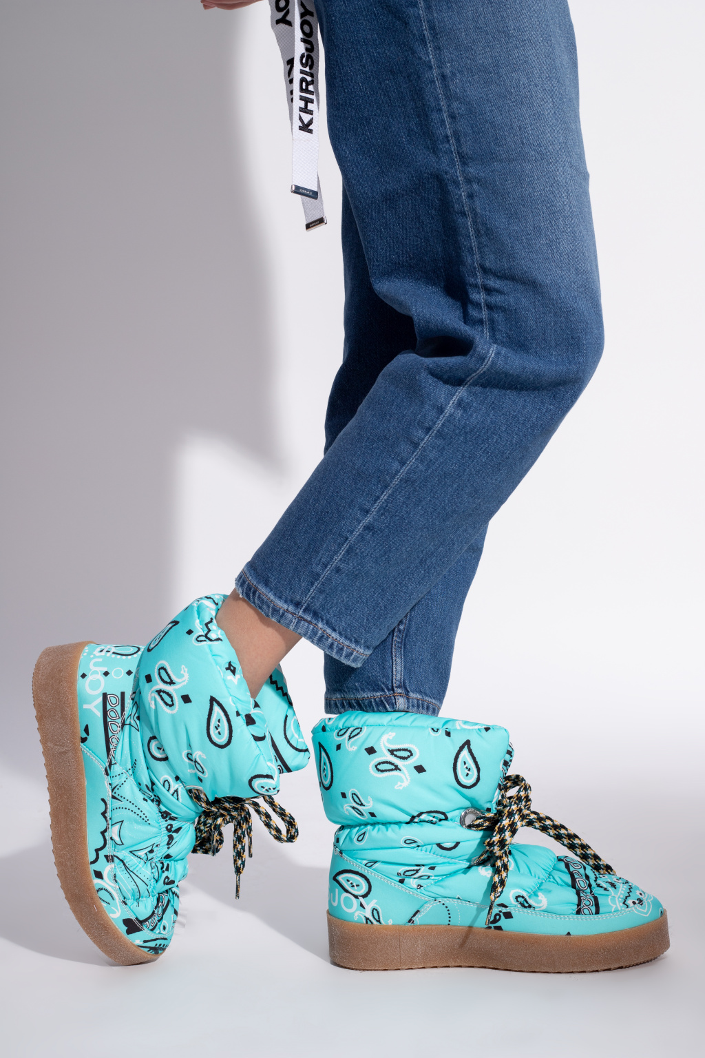 Khrisjoy Snow boots with paisley motif