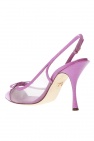Dolce & Gabbana PURPLE ‘Slingback’ pumps with cut-out