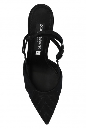 skórzane buty typu derby Dolce & Gabbana Stiletto pumps with pointed toe
