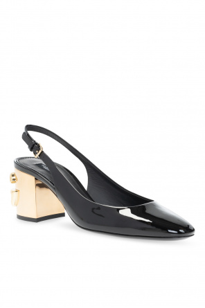 Dolce & Gabbana logo-print briefcase Slingback pumps