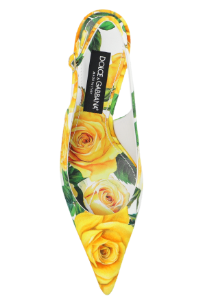 Dolce & Gabbana Buty na obcasie z motywem kwiatowym