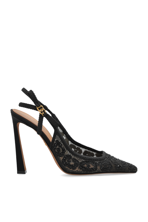 High heel shoes with shimmering crystals, zdjęcie 1 High heel shoes with shimmering crystals od Dolce & Gabbana