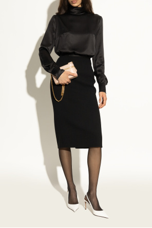 Dolce & Gabbana Skórzane buty na obcasie
