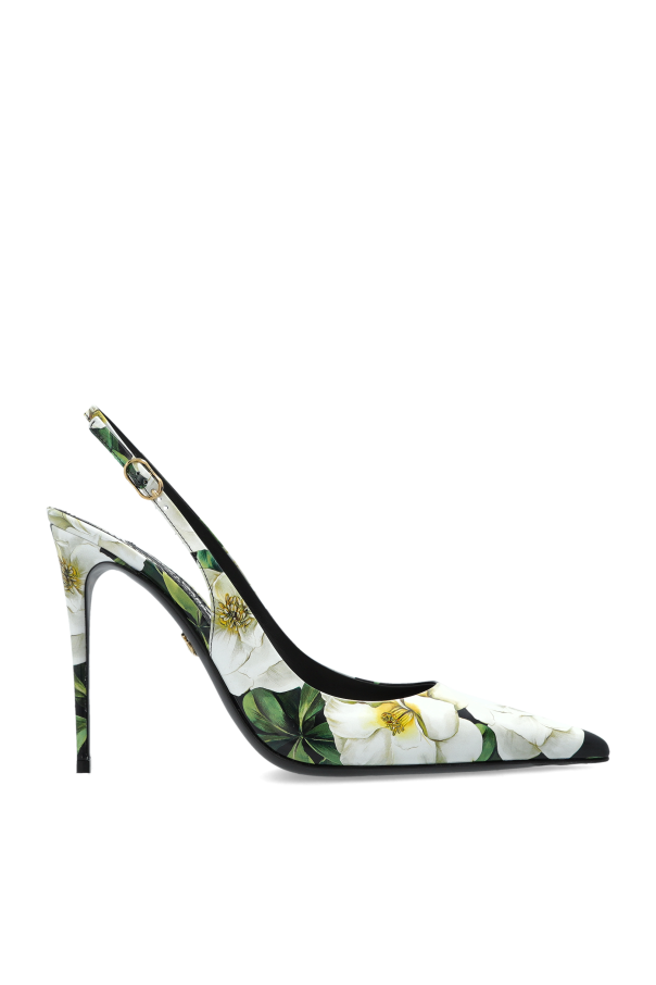 Dolce & Gabbana Heeled shoes with floral pattern
