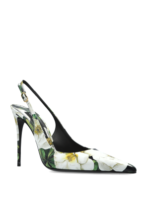 Dolce & Gabbana Heeled shoes with floral pattern