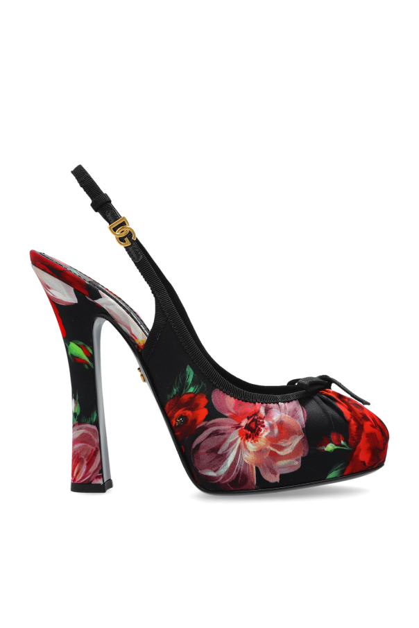 Platform shoes with floral motif, zdjęcie 1 Platform shoes with floral motif od Dolce & Gabbana