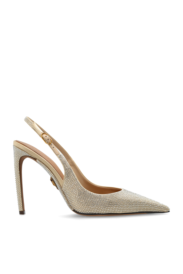 Heeled shoes with shimmering crystals od Dolce & Gabbana