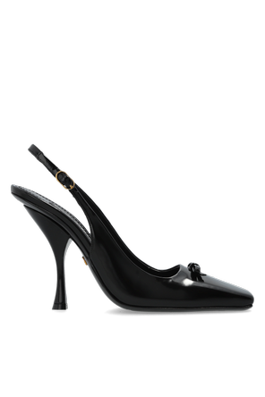 Leather High-Heeled Shoes