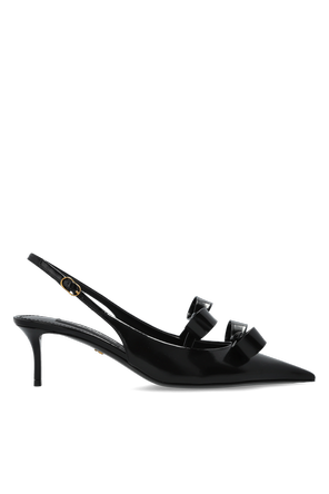 Lederpumps mit Kitten Heel