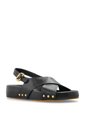 Chloé Ledersandalen