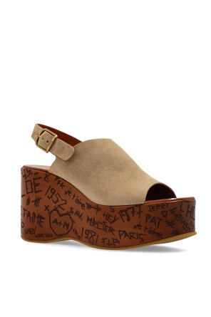 Chloé Sandały na koturnie `Maxime`