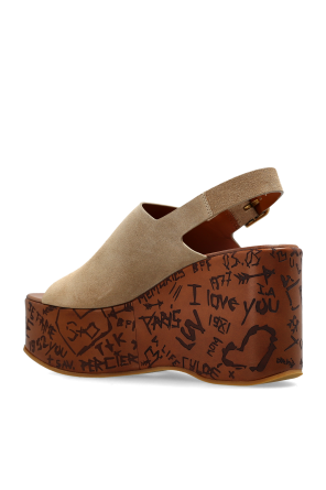 Chloé Sandały na koturnie `Maxime`