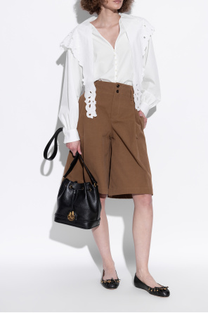 Chloé Bailarinas de cuero