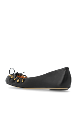 Chloé Bailarinas de cuero