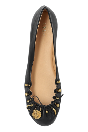 Chloé Bailarinas de cuero